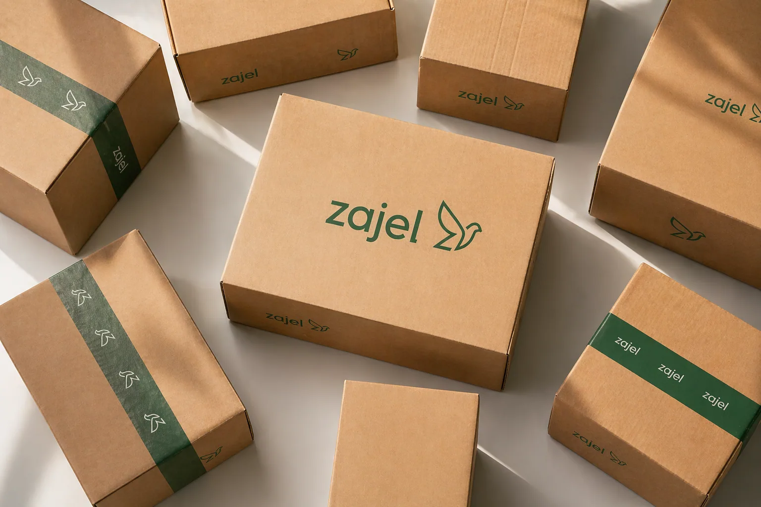 Courier delivering a package doorstep to doorstep in the UAE